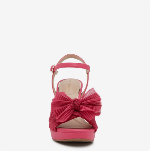 Women\'s Kelly & Katie Heather Platform Evening Sandal - Fiery Pink