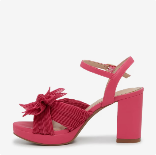 Women\'s Kelly & Katie Heather Platform Evening Sandal - Fiery Pink
