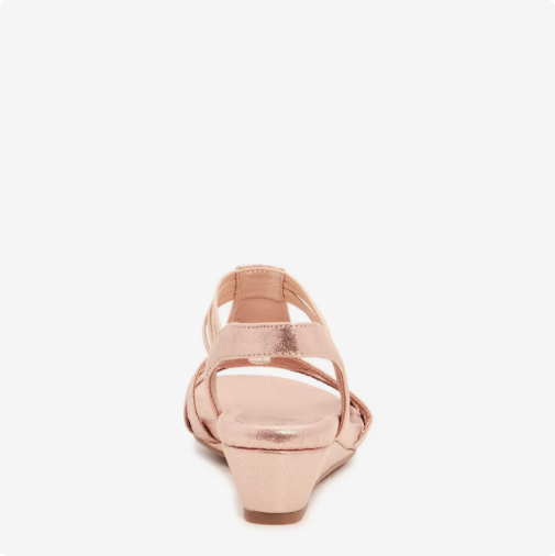 Women\'s Kelly & Katie Valka Wedge Wide Width Sandal - Dusty Rose