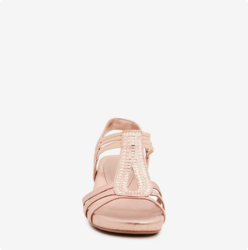 Women\'s Kelly & Katie Valka Wedge Evening Sandal - Dusty Rose