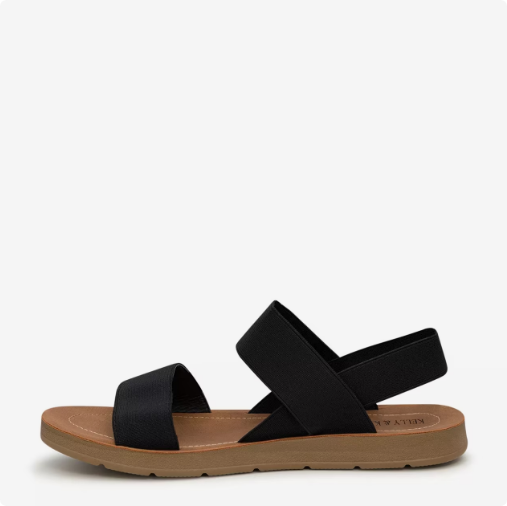 Women\'s Kelly & Katie Aria Flat Sandal - Black