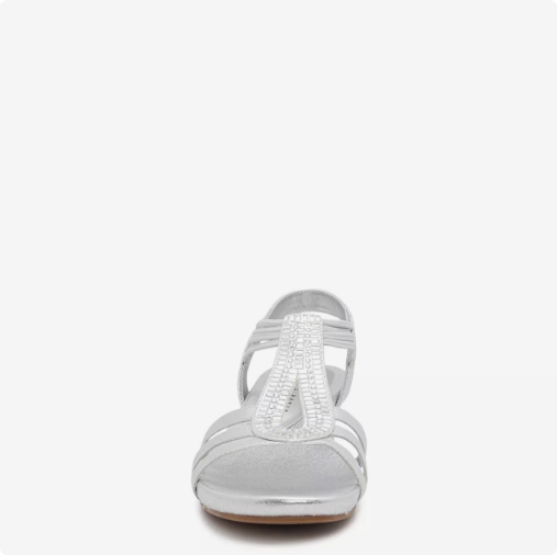 Women\'s Kelly & Katie Valka Wedge Evening Sandal - Silver