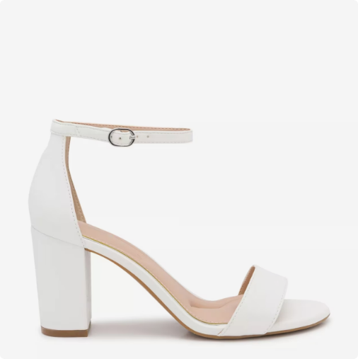 Women\'s Kelly & Katie Hailee Dress Wide Width Sandal - White Wide