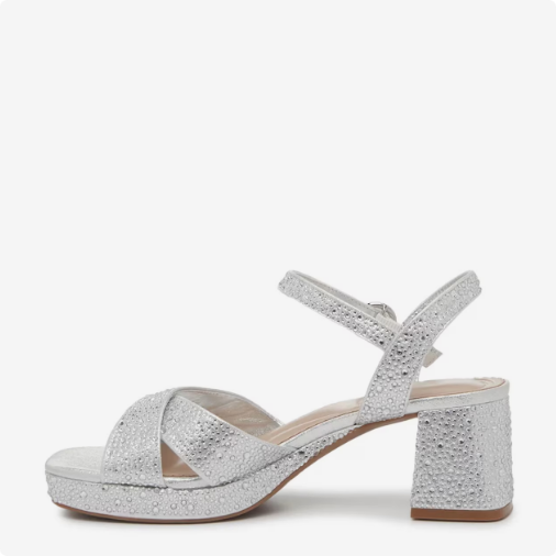 Women\'s Kelly & Katie Liliena Platform Evening Sandal - Silver