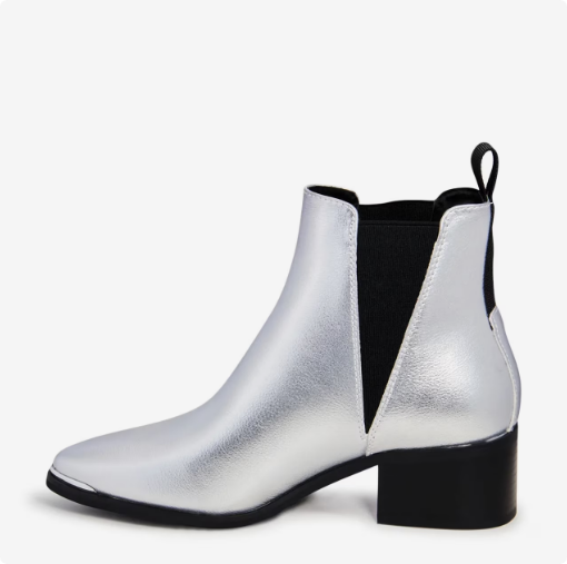 Women\'s Kelly & Katie Metallic Chelsea Boot - Silver